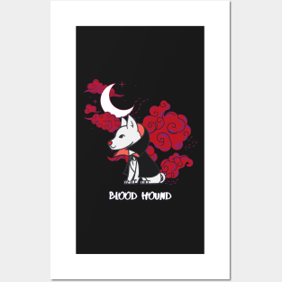 Blood Hound Halloween Vampire Dog Posters and Art